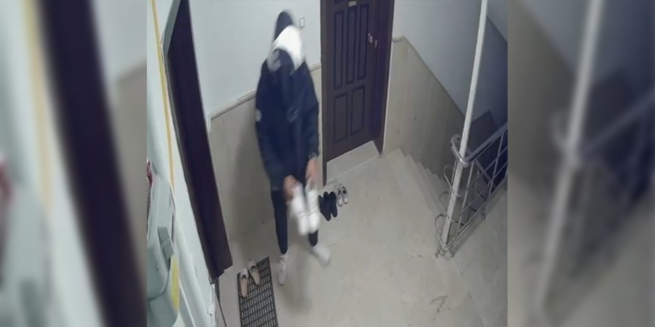 Kurye yemeği getirdi, ayakkabıyı götürdü