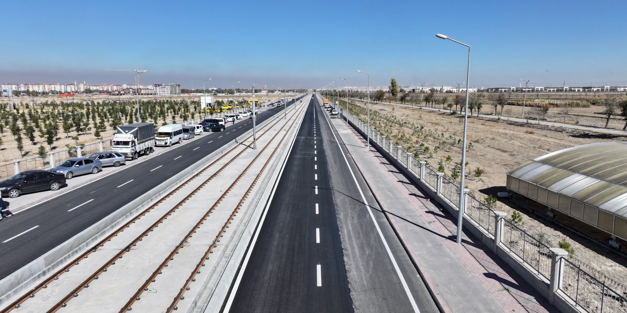 Konya’nın yeni tramvay hattında bir aşama daha tamam