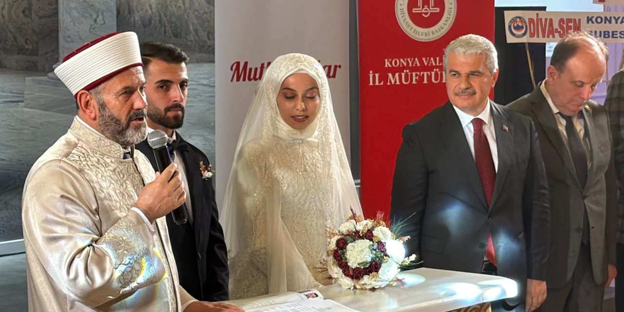 Konya protokolü bu düğünde buluştu