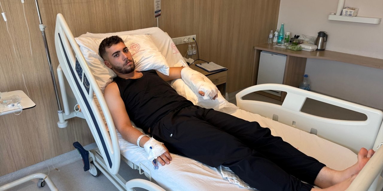 Çalıştığı iş yerinde köpeğin saldırısına uğrayan genç ölümden döndü