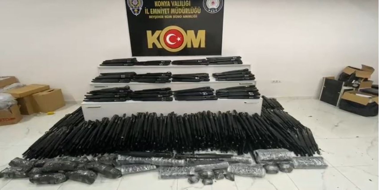 Konya polisi ele geçirdi! Say say bitmedi