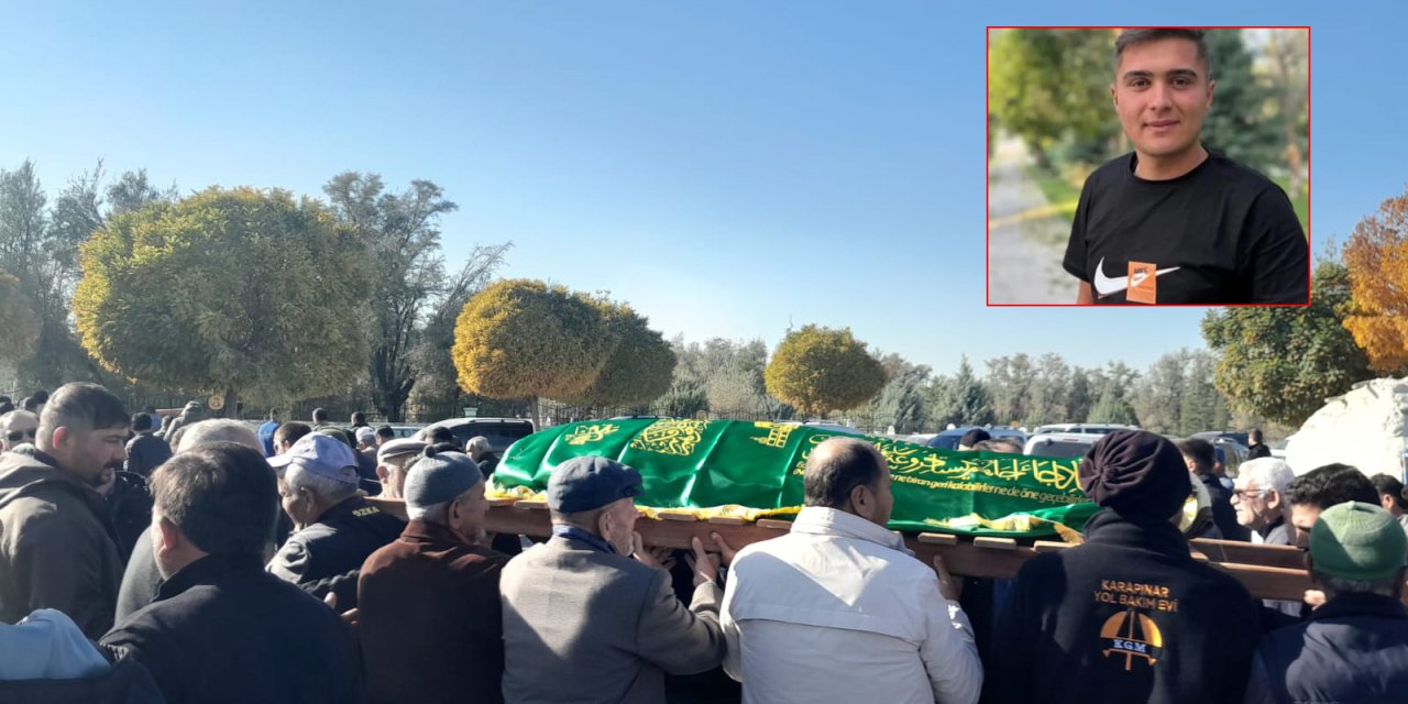 Konya’da motosiklet kazasında can veren gence acı veda