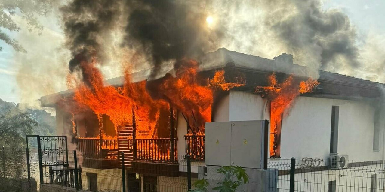 Evi yakıp jandarmaları bıçakladı, vurularak etkisiz hale getirildi