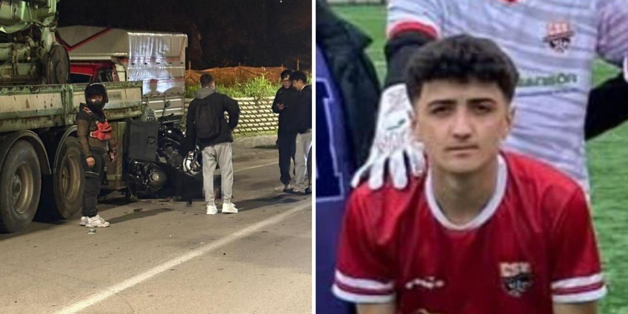 Genç futbolcu Samet Şahin idman dönüşü motosiklet kazasında can verdi