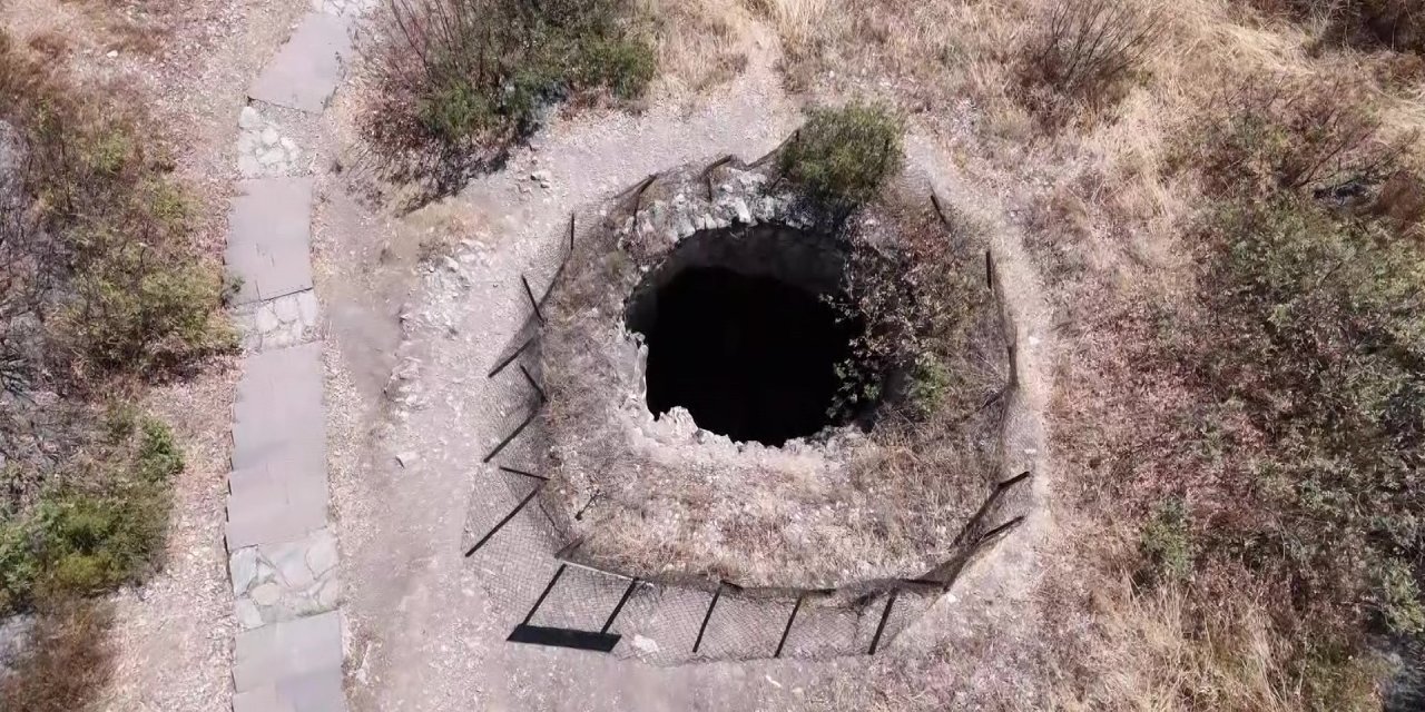 Dağın içindeki 20 metrelik tünel yetkilileri harekete geçirdi