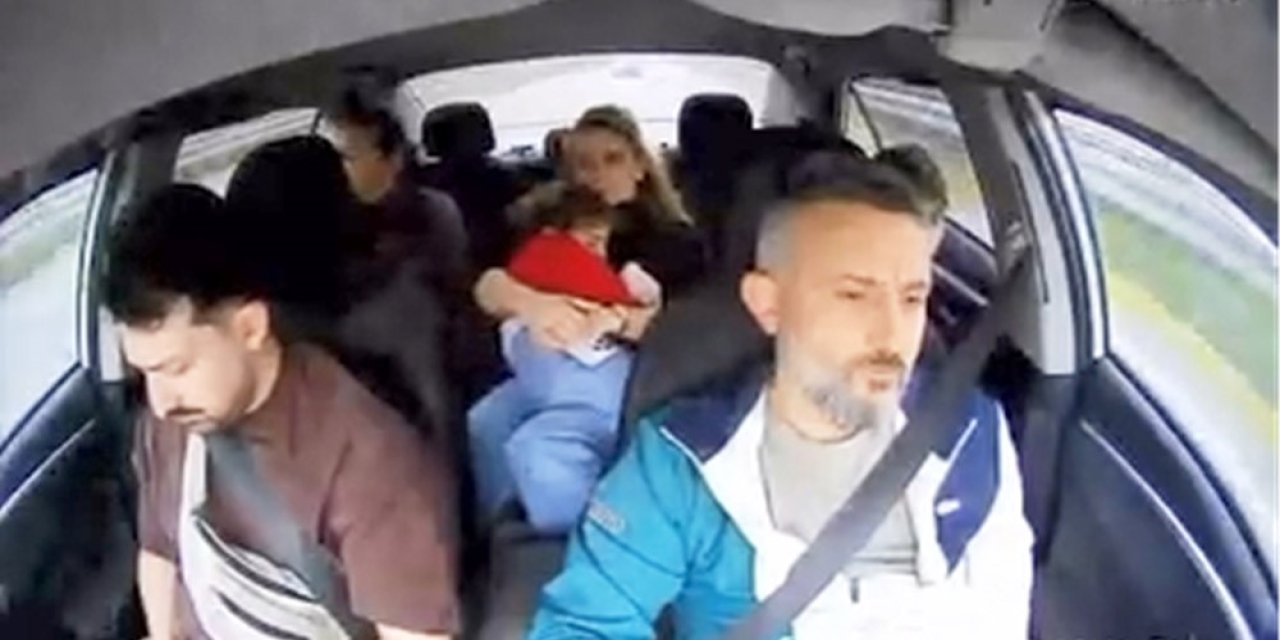 Taksicinin ustalığı 6 canı ölümden böyle kurtardı