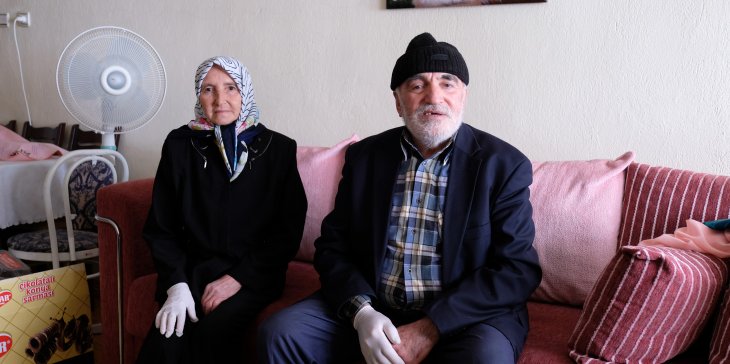 Konya’da AFAD ekipleri yaşlı çiftin yardımına koştu