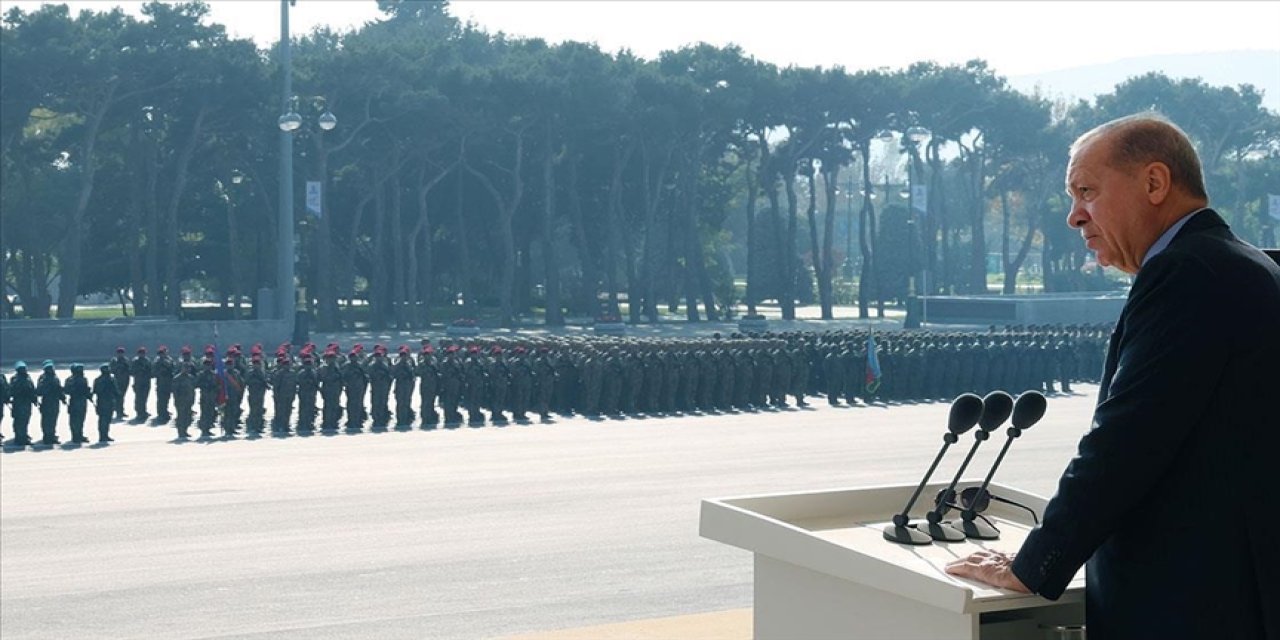 Cumhurbaşkanı Erdoğan, Azerbaycan Zafer Gününde konuştu