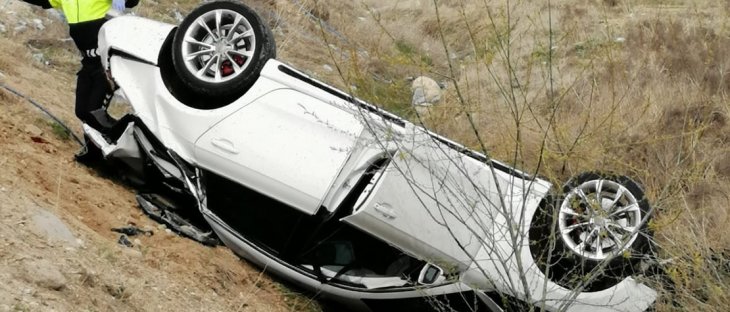 Konya'da trafik kazası: 2 yaralı