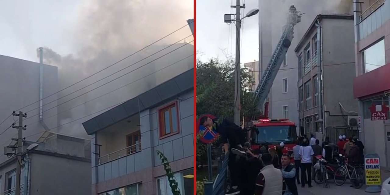Konya’da korkutan yangın! İşyerleri boşaltıldı