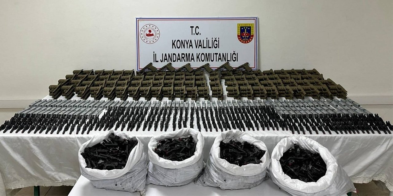 Yer Konya! Ormanlık alana saklasalar da jandarma buldu