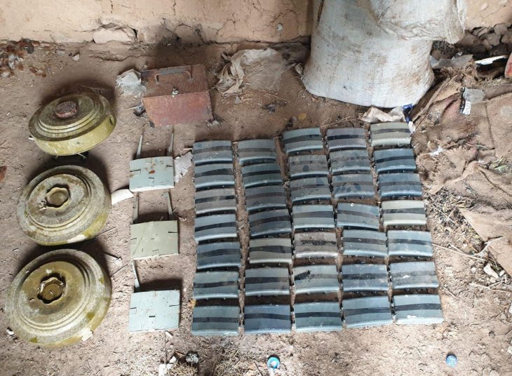 Barış Pınarı Harekatı bölgesinde 41 mayın imha edildi