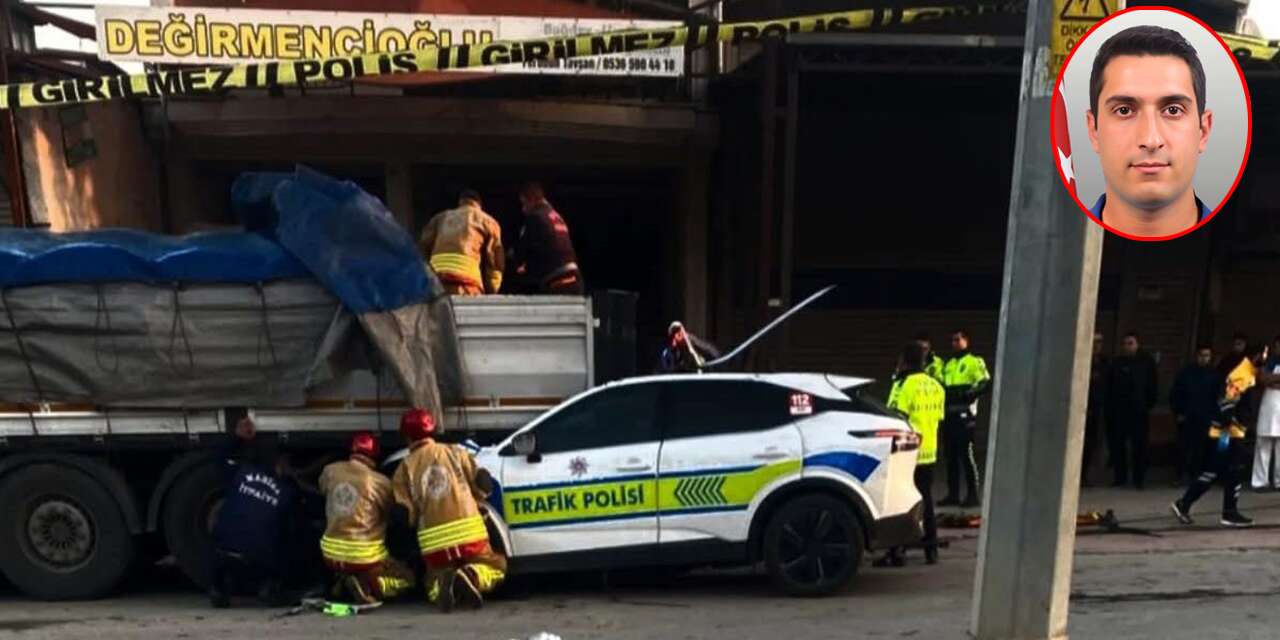 TIR kazasında şehit olan Polis Ali Barut’un kaza görüntüleri ortaya çıktı