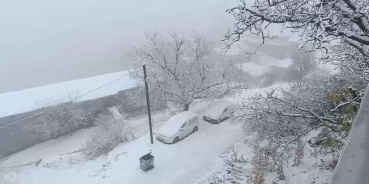 Kış bir ilimize hızlı girdi! Kar kalınlığı 15 santim