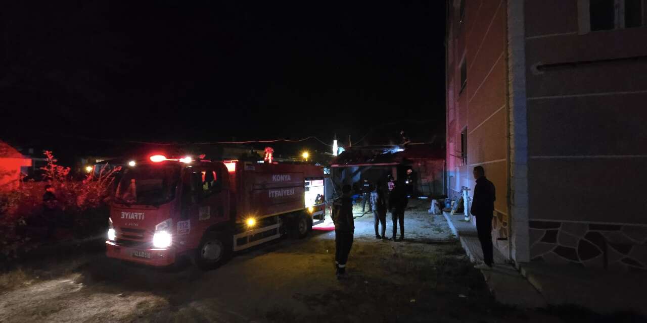 Konya’da korkutan yangın! Kullanılamaz hale geldi