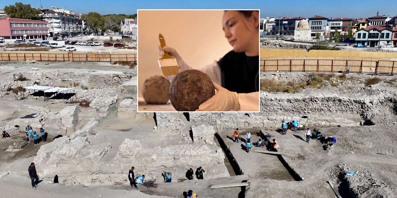 Konya’nın kalbinden Selçuklu döneminin güç simgeleri çıktı