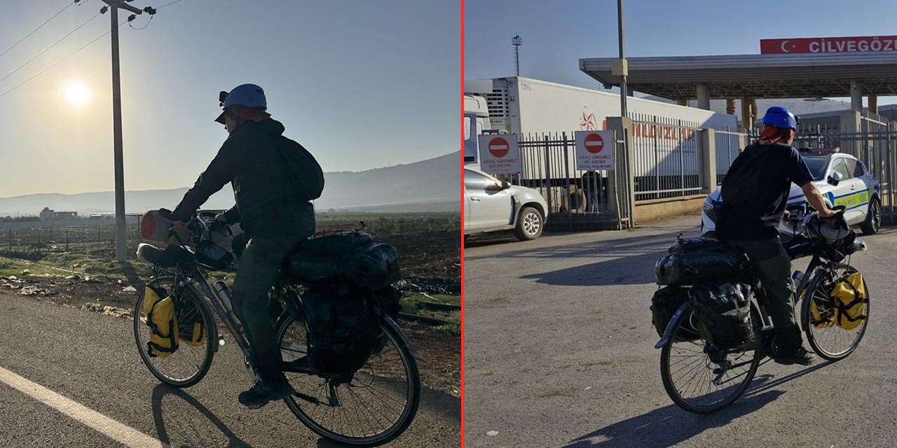 Şener, umre yoluna bisikletle çıktı! 68 yaşındaki adam Konya’ya da uğradı