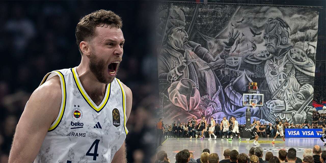 Partizan - Fenerbahçe maçında Türk karşıtı pankart skandalı