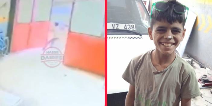 Görüntü Konya sanayisinden! Çırağın fırtınadaki zor anı kamerada