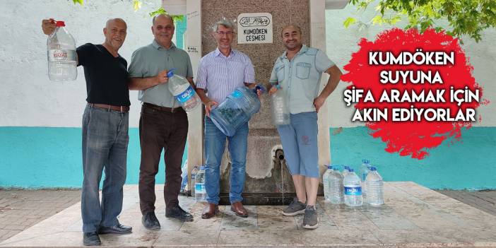 Şifa aramak için Kumdöken suyuna akın ediyorlar