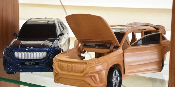 Konya KOMEK ANATOYA, TOGG Ahşap Oyuncak Araba Üretti