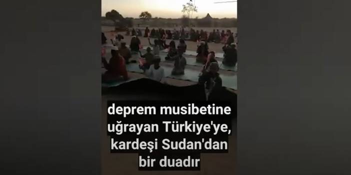Sudan’da yüzlerce çocuk Türkiye için tek yürek oldu