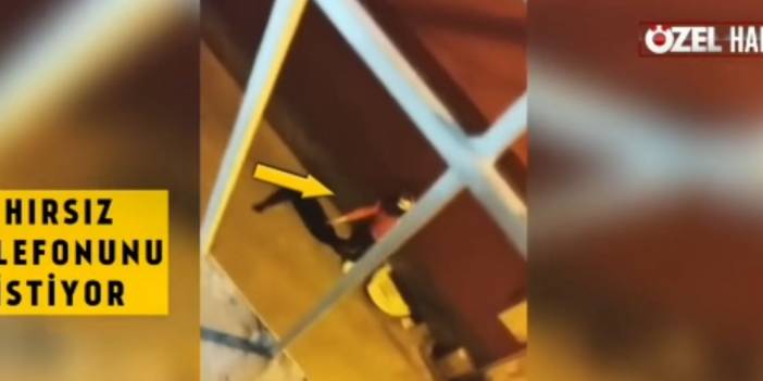 Hırsız, gece yarısı zile basıp ev sahibinden içeride düşürdüğü telefonu istedi