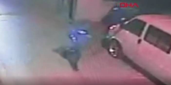 Bekçilerden kaçan hırsız minibüsün altında böyle yakalandı