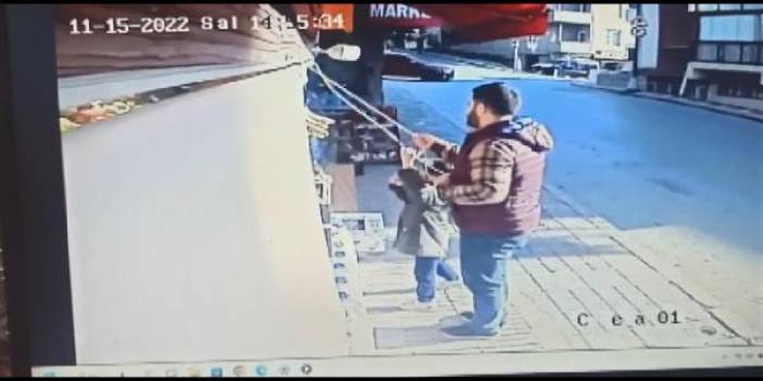 Acemi sürücü kaldırımdaki baba ile kızına çarptı