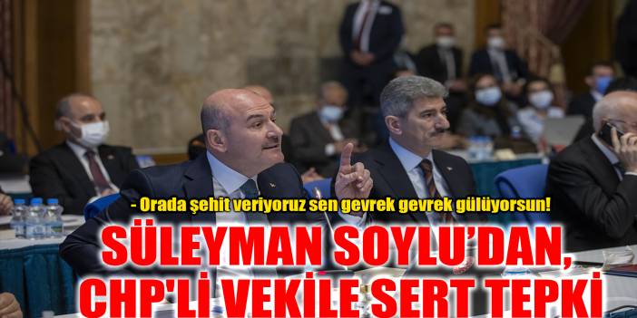 Bakan Soylu, CHP'li vekile böyle sert çıktı