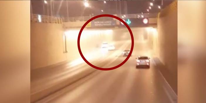 Konya merkezde aracıyla ters yönde ilerleyen sürücü tehlike saçtı