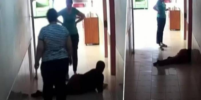 Konya Ereğli’den skandal görüntü! Yere düşen engelliye kimse müdahale etmedi