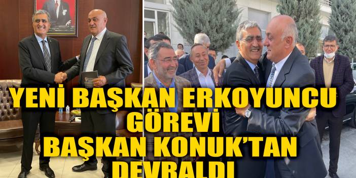 Konya PANKOBİRLİK’te Başkan Konuk, görevi yeni Başkan Erkoyuncu’ya devretti