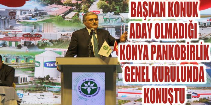 Başkan Recep Konuk: Direksiyonu devrediyor, koltuktaki yerime geçiyorum