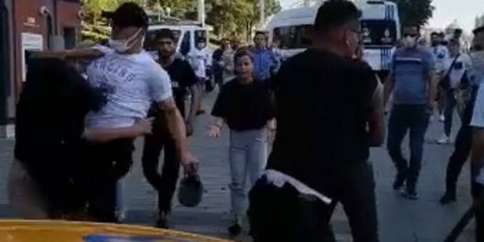 İBB zabıtasının uçan tekme attığı kadın acılar içinde kıvrandı