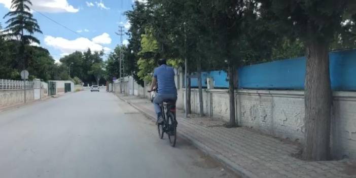 Konya’daki bu bisikletliyi gören, dönüp bir daha baktı