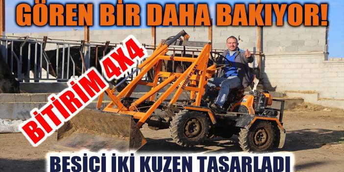Konya'da besicilikle uğraşan iki kuzen tasarladı: "Bitirim 4x4"