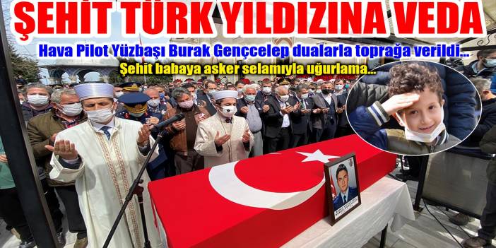 Yürekler dağlandı! Konya'da şehit olan babalarını asker selamıyla uğurladılar