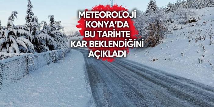 Konya için ufukta kar yağışı göründü