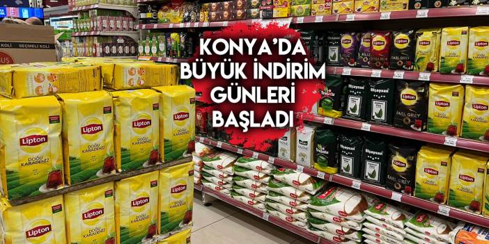 Konya'nın ünlü zincir marketi Çelikkayalar, büyük indirim günlerini başlattı