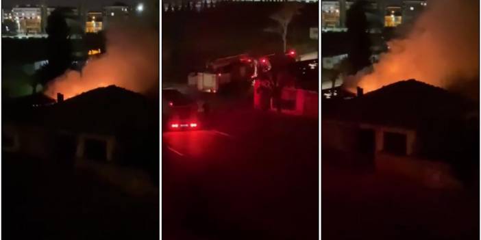 Konya’da mahalleyi ayağa kaldıran yangın! Yarın yıkılacaktı