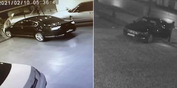 Hırsızlar çaldıkları aracı iki gün sonra tekrar galeriye bırakıp kaçtı