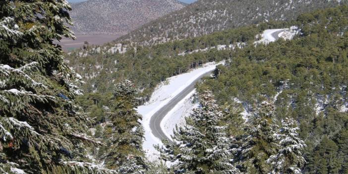 Konya’dan kartpostallık kar manzaraları