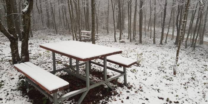 Kartepe'de kar güzelliği