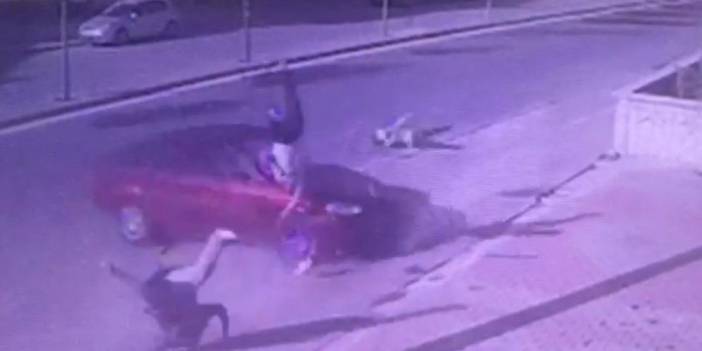 Konya’da baba ve 5 yaşındaki oğlunun hayatını kaybettiği kaza anı kamerada
