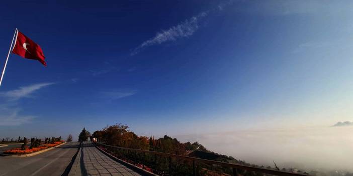 Konya-Kuğulu Park’ta eşsiz sonbahar güzelliği