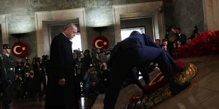 Devlet erkanı Anıtkabir'de