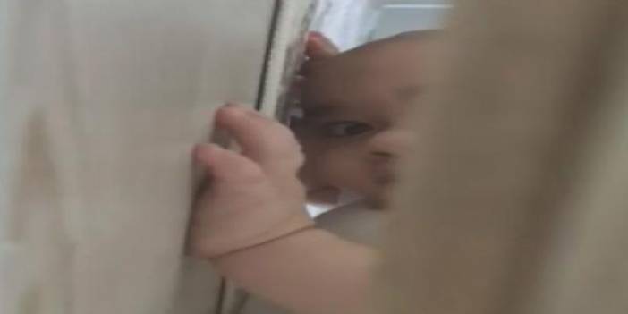 Koronavirüse yakalanan baba, 18 aylık kızıyla kapı aralığından konuşuyor! İşte o duygusal anlar