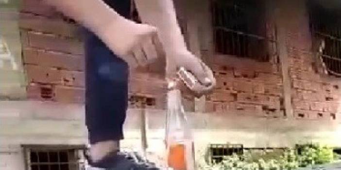 Gazoz şişesine koydukları torpil patlayan 3 çocuktan biri gözünü kaybetti I VİDEO