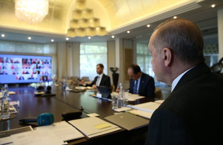 Cumhurbaşkanlığı kabinesi Erdoğan başkanlığında toplandı